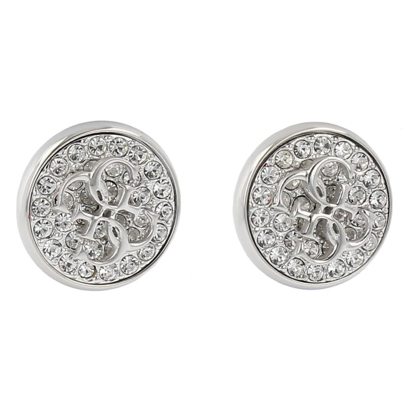 Обици Guess Dreaming Guess JUBE03 129JW Сребърно родиево покритие цвят на ниска цена
