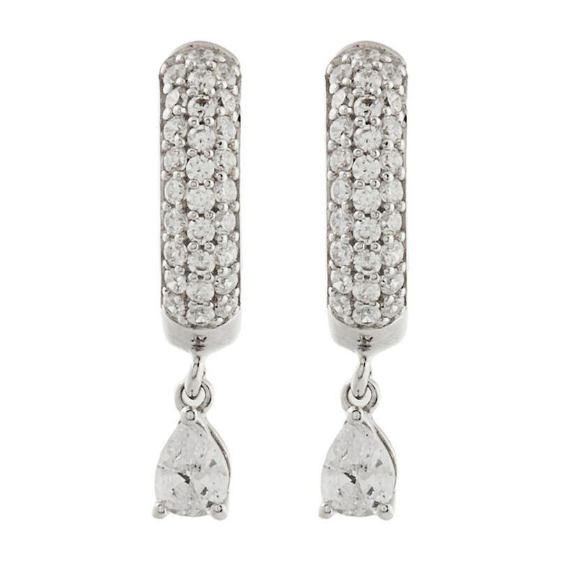 Обици Guess JSBE04 510JW Сребрист цвят на ниска цена