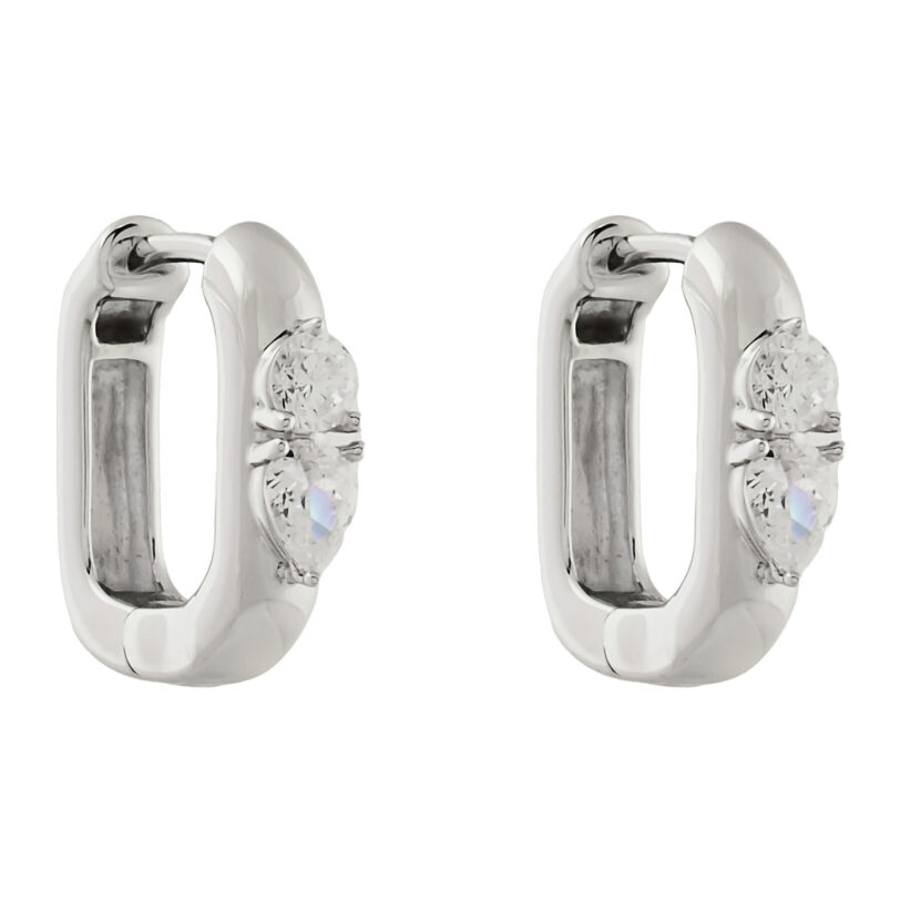 Обици Guess JSBE04 519JW Сребрист цвят на ниска цена