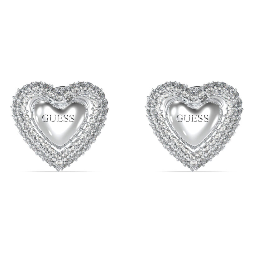 Обици Guess JUBE05 020JW Сребрист цвят на ниска цена
