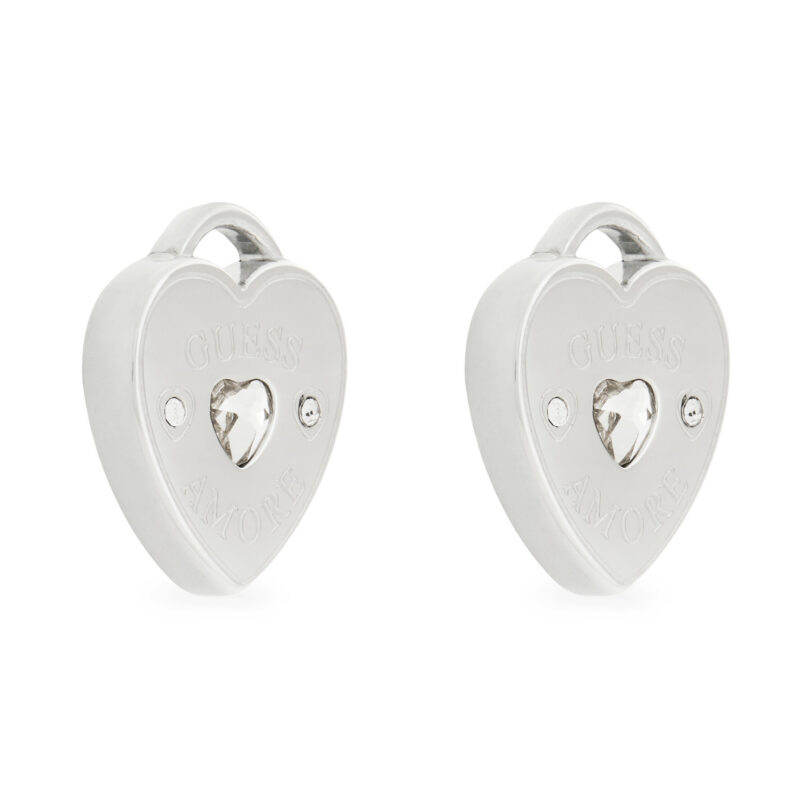 Обици Guess JUBE05 058JW Сребрист цвят на ниска цена