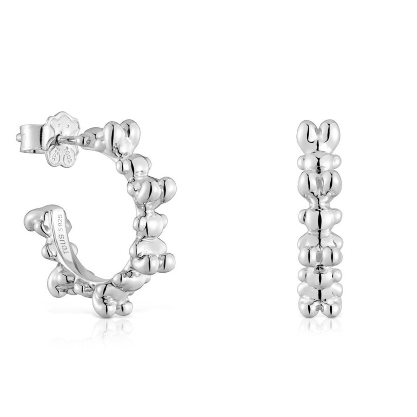 Обици TOUS Bold Bear 1004194700 Сребрист цвят на ниска цена
