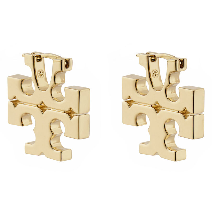 Обици Tory Burch Eleanor Hidden Hoop Earring 157956 Златист цвят на ниска цена
