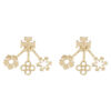 Обици Tory Burch Kira Clover Front-Back Earring 160178 Златист цвят на ниска цена