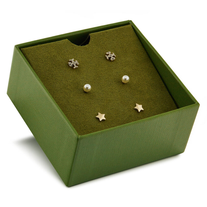 Обици Tory Burch Kira Stud 164115 Златист цвят на ниска цена