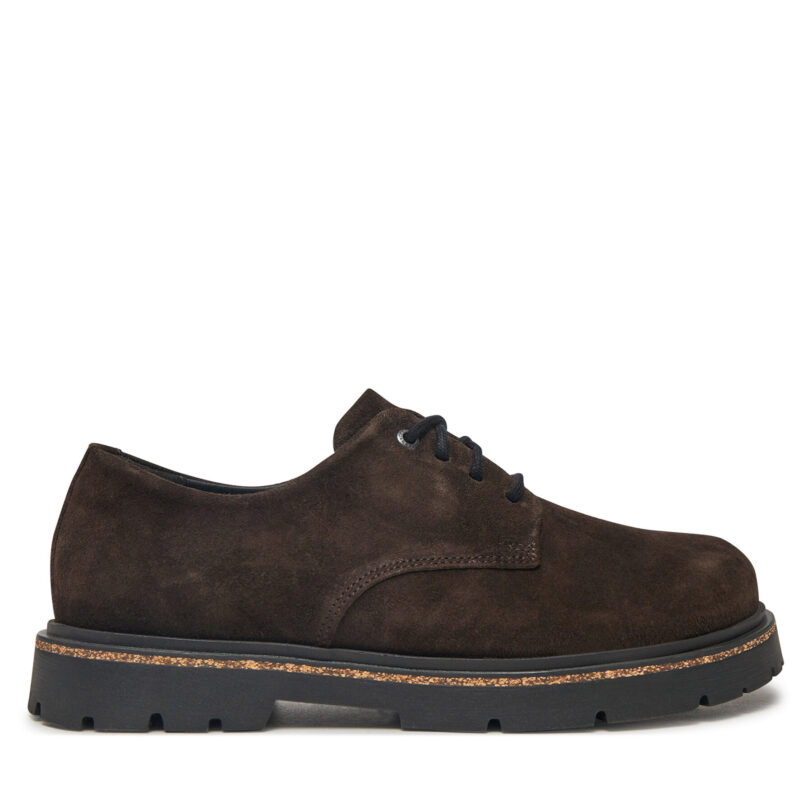 Обувки Birkenstock Highwood Lace Low 1029609 Кафяв цвят на ниска цена
