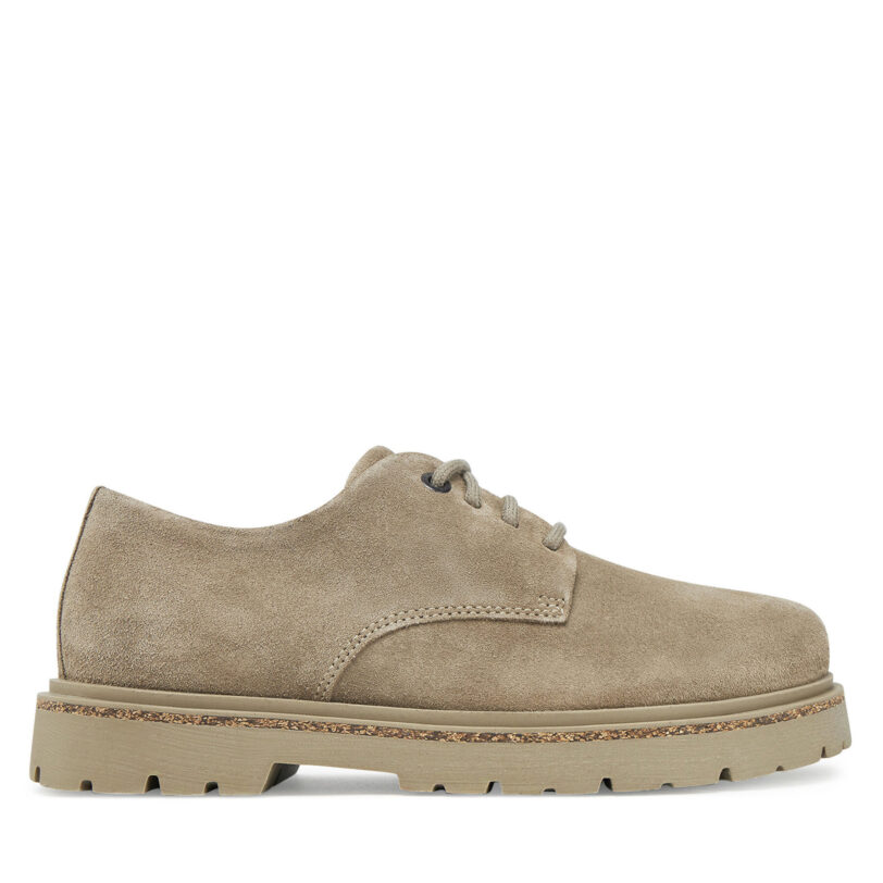 Обувки Birkenstock Highwood Lace Low 1029730 Бежов цвят на ниска цена