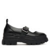 Обувки Buffalo Aspha Loafer Buckle Os 1620046 Черен цвят на ниска цена