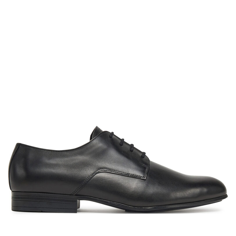 Обувки Calvin Klein Almond Derby HM0HM01705 Черен цвят на ниска цена