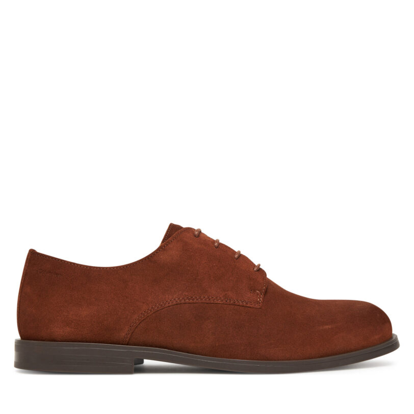 Обувки Calvin Klein Ess Rubber Derby Su HM0HM01928 Кафяв цвят на ниска цена