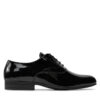 Обувки Calvin Klein Oxford Pat HM0HM01600 Черен цвят на ниска цена