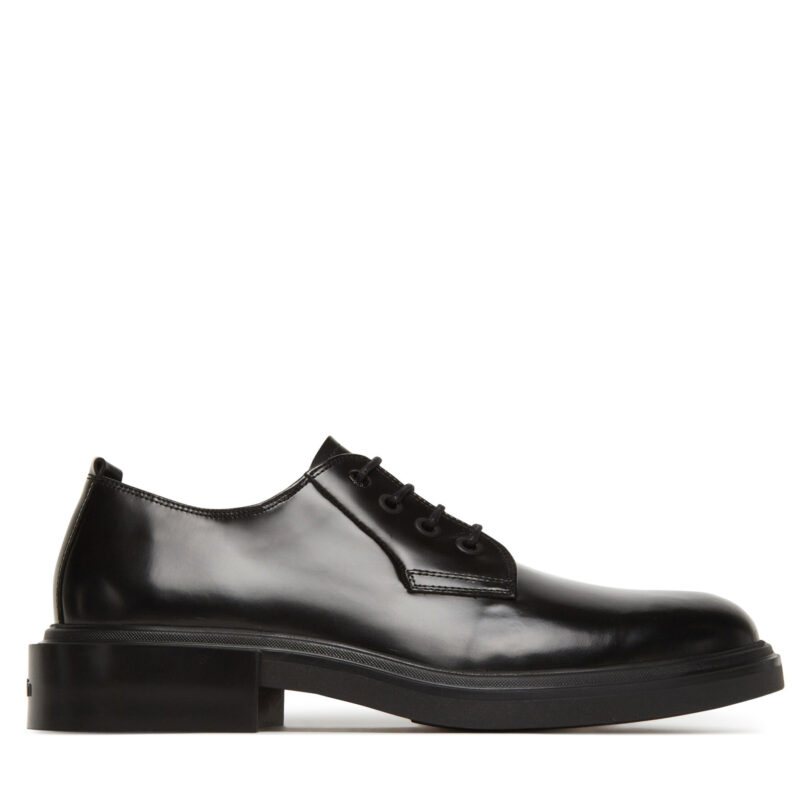 Обувки Calvin Klein Postman Derby HM0HM01838 Черен цвят на ниска цена