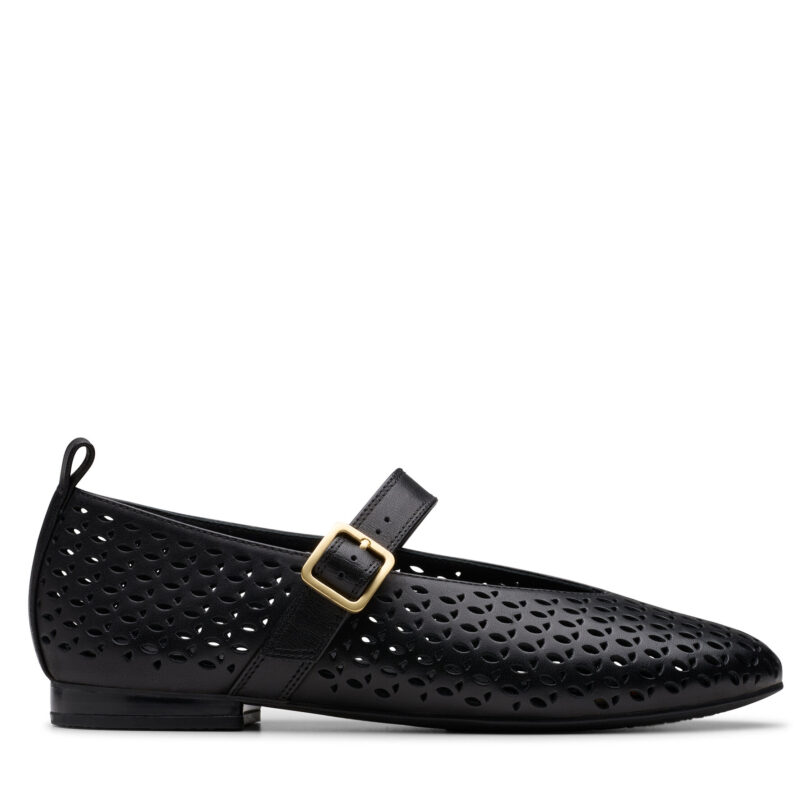 Обувки Clarks Fawna Jane 26181229 Черен цвят на ниска цена