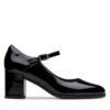Обувки Clarks Freva 55 Strap 26181337 Черен цвят на ниска цена