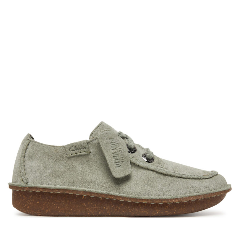 Обувки Clarks Funny Dream 26182262 Зелен цвят на ниска цена