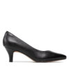 Обувки Clarks Linvale Jerica 261372084 Черен цвят на ниска цена