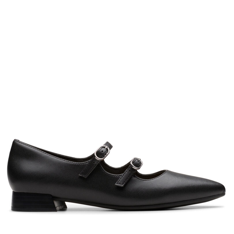 Обувки Clarks Natalyn Lane 26181929 Черен цвят на ниска цена