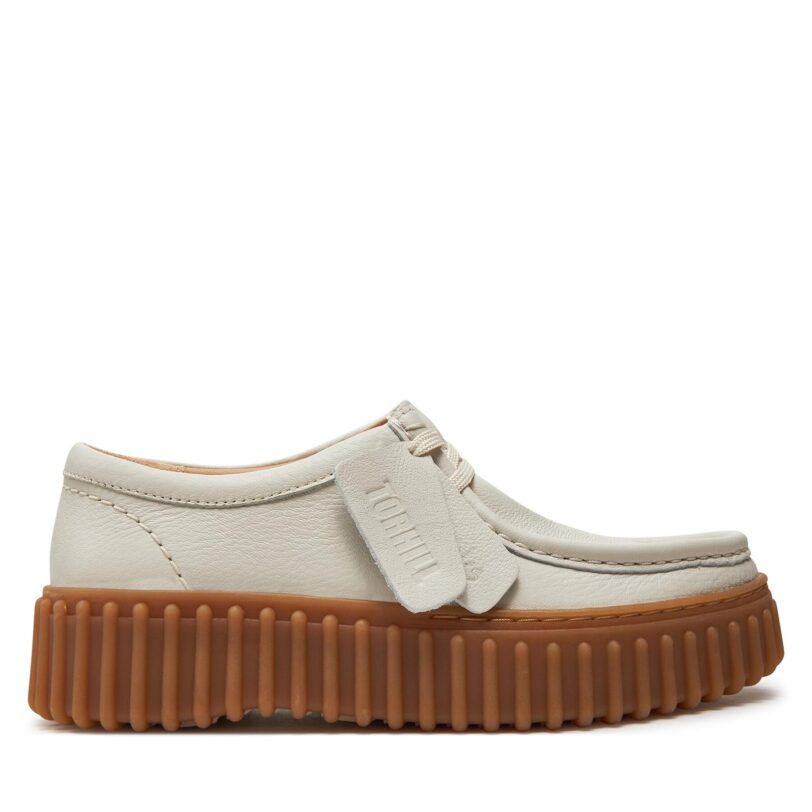 Обувки Clarks Torhill Bee 26172085 Екрю цвят на ниска цена