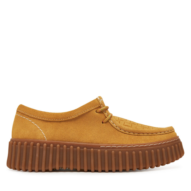 Обувки Clarks Torhill Bee 26181188 Златист цвят на ниска цена
