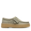 Обувки Clarks Torhill Bee 26181190 Зелен цвят на ниска цена
