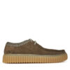 Обувки Clarks Torhill Low 26180905 Зелен цвят на ниска цена