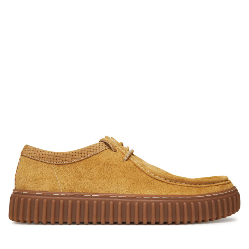 Обувки Clarks Torhill Low 26180911 Жълт цвят на ниска цена