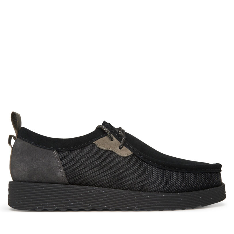 Обувки Clarks Wallabee  26181387 Черен цвят на ниска цена