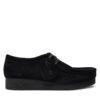 Обувки Clarks Wallabee Evo Sh 26174746 Черен цвят на ниска цена