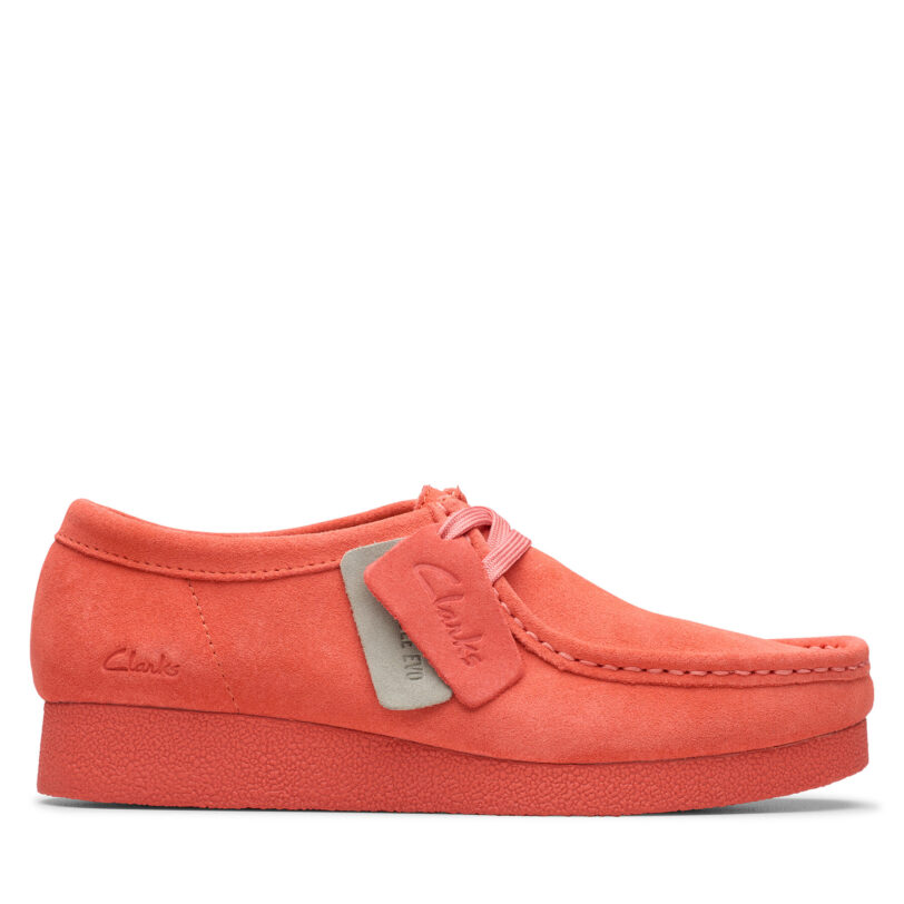 Обувки Clarks WallabeeEVOSh 26181403 Коралов цвят на ниска цена