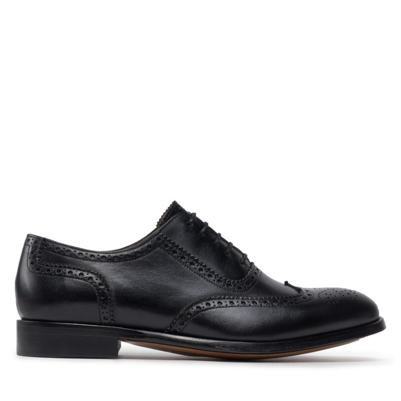 Обувки Lord Premium Brogues 5501 Черен цвят на ниска цена