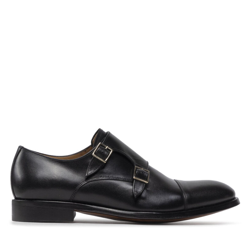 Обувки Lord Premium Double Monks 5502 Черен цвят на ниска цена