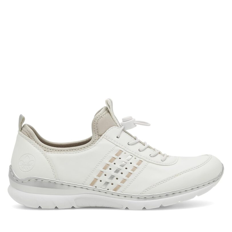 Обувки Rieker L3259-80 Бял цвят на ниска цена