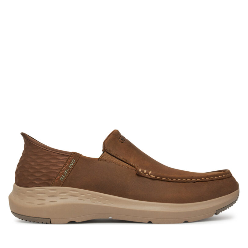 Обувки Skechers Parson-Oswin 204866/DSRT Кафяв цвят на ниска цена