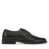 Обувки Tommy Hilfiger Core Hilfiger Leather Shoe FM0FM05375 Черен цвят на ниска цена