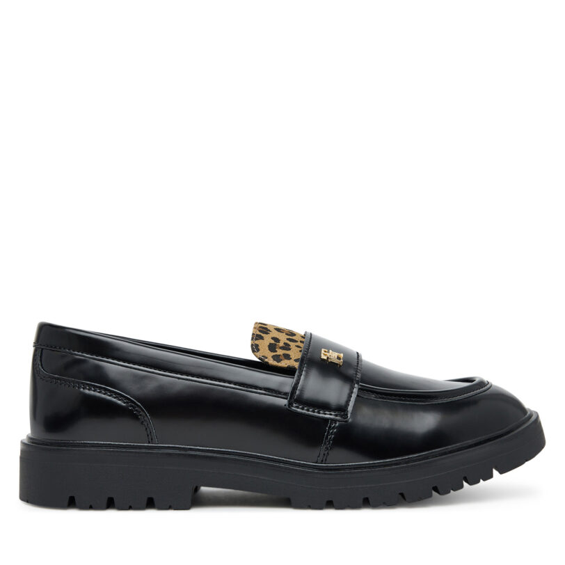Обувки Tommy Hilfiger Low Cut Shoe T3A4-34010-1850 Черен цвят на ниска цена