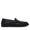 Обувки Tommy Hilfiger Soft Leather Squared Toe Loafer FW0FW08412 Черен цвят на ниска цена