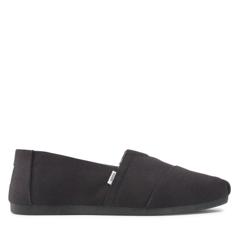 Обувки Toms Alpargata 10017670 Черен цвят на ниска цена