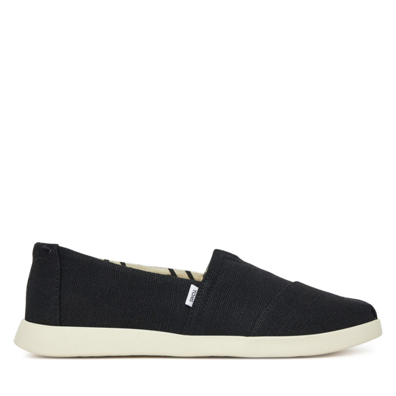 Обувки Toms Alpargata Plus 10021574 Черен цвят на ниска цена