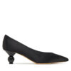 Обувки Weekend Max Mara Renzasatin 2515521055600 Черен цвят на ниска цена