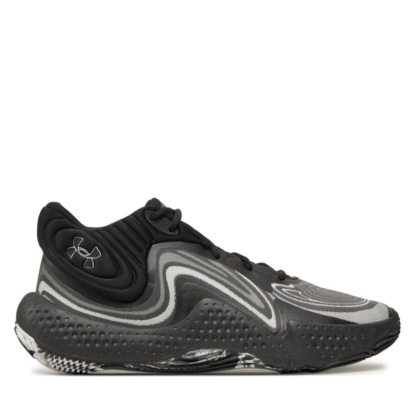 Обувки за баскетбол Under Armour Ua Spawn 6 Mid 3027647-001 Черен цвят на ниска цена
