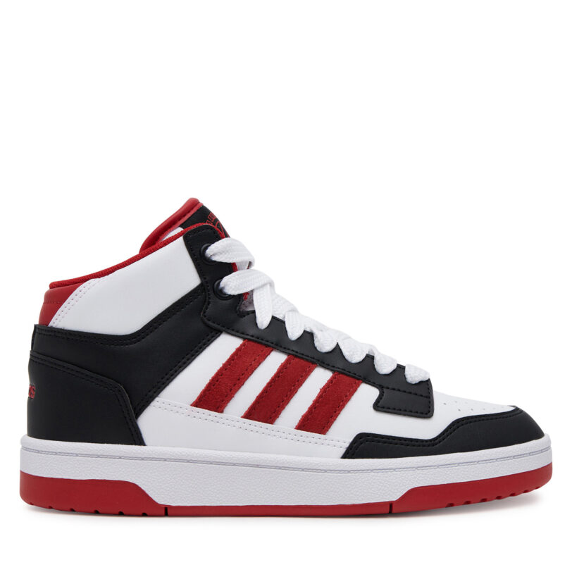 Обувки за баскетбол adidas Rapid Court Mid JR3180 Бял цвят на ниска цена