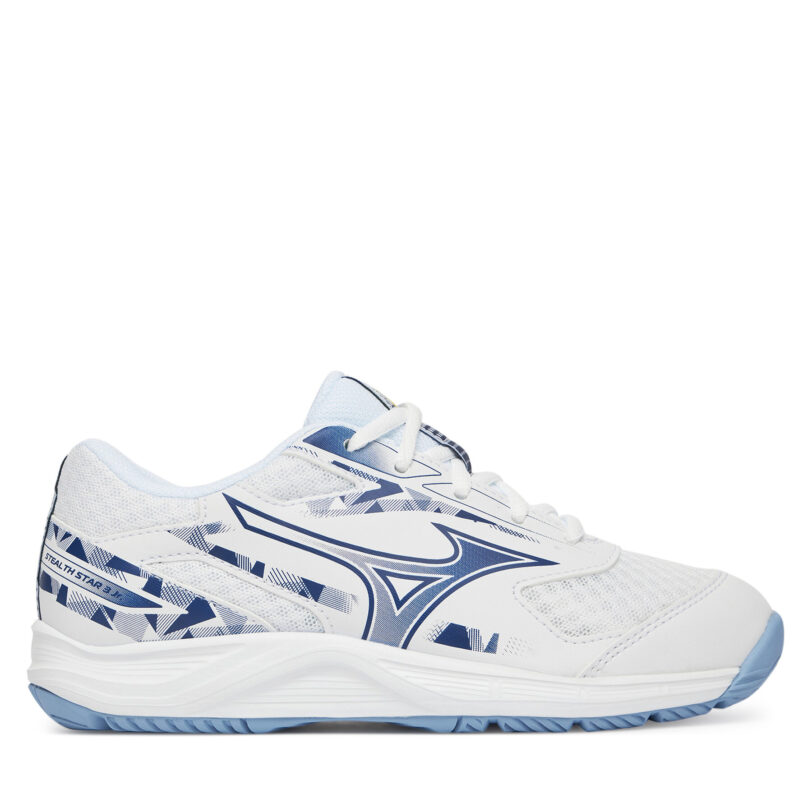 Обувки за зала Mizuno Stealth Star 3 Jr. X1GC2507 Бял цвят на ниска цена