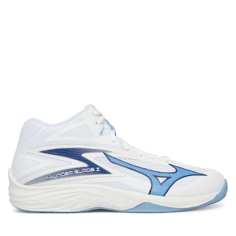 Обувки за зала Mizuno Thunder Blade Z Mid V1GA2375 Бял цвят на ниска цена