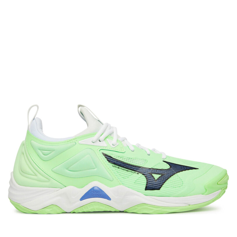 Обувки за зала Mizuno Wave Momentum 3 V1GA2312 Зелен цвят на ниска цена
