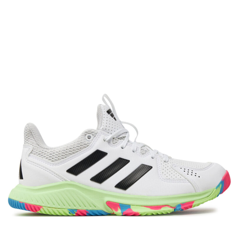 Обувки за зала adidas Court Flight IE0840 Бял цвят на ниска цена