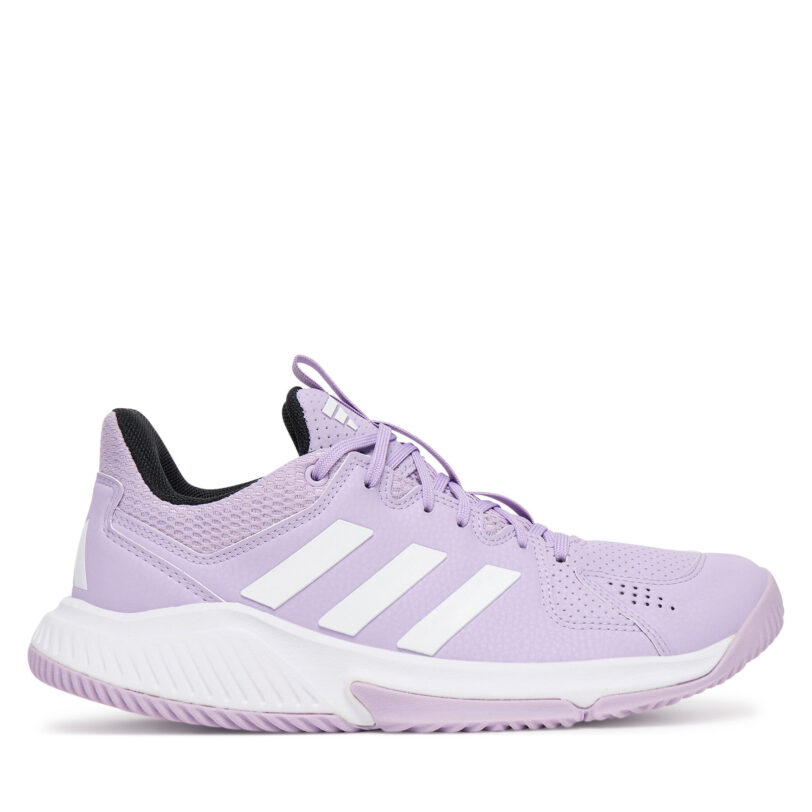 Обувки за зала adidas Court Flight JQ9210 Виолетов цвят на ниска цена