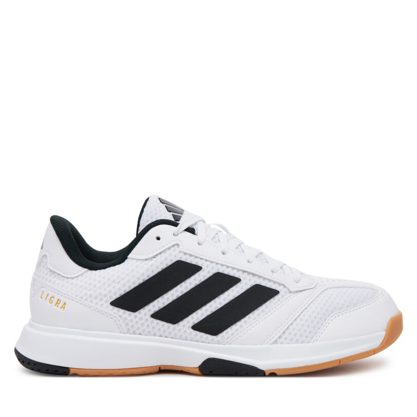 Обувки за зала adidas Ligra 8 JI1505 Бял цвят на ниска цена