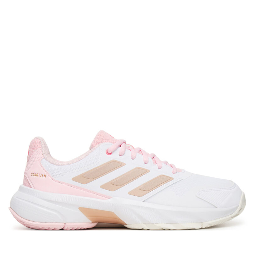 Обувки за тенис adidas Courtjam Control 3 JP9739 Бял цвят на ниска цена