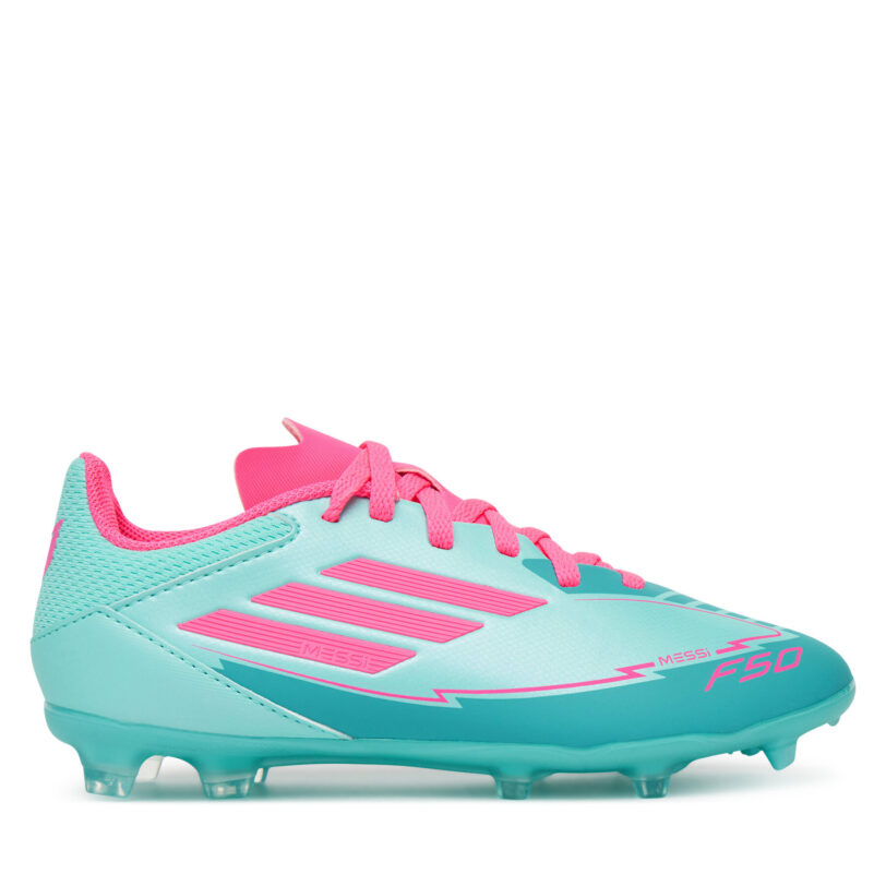Обувки за футбол adidas F50 League Messi Firm/Multi-Ground IH0931 Електриков цвят на ниска цена