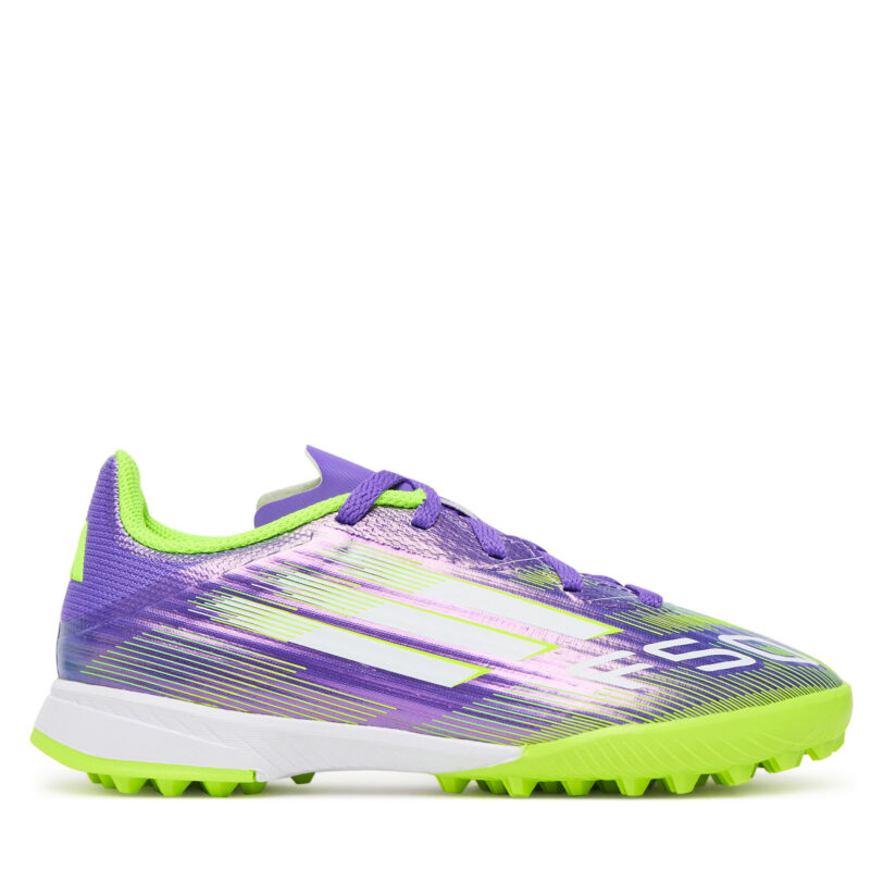 Обувки за футбол adidas F50 League Turf Boots Kids JI0000 Виолетов цвят на ниска цена